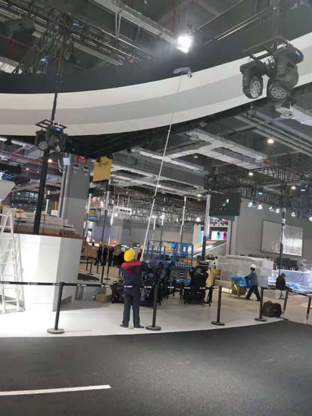北京现代展台保洁